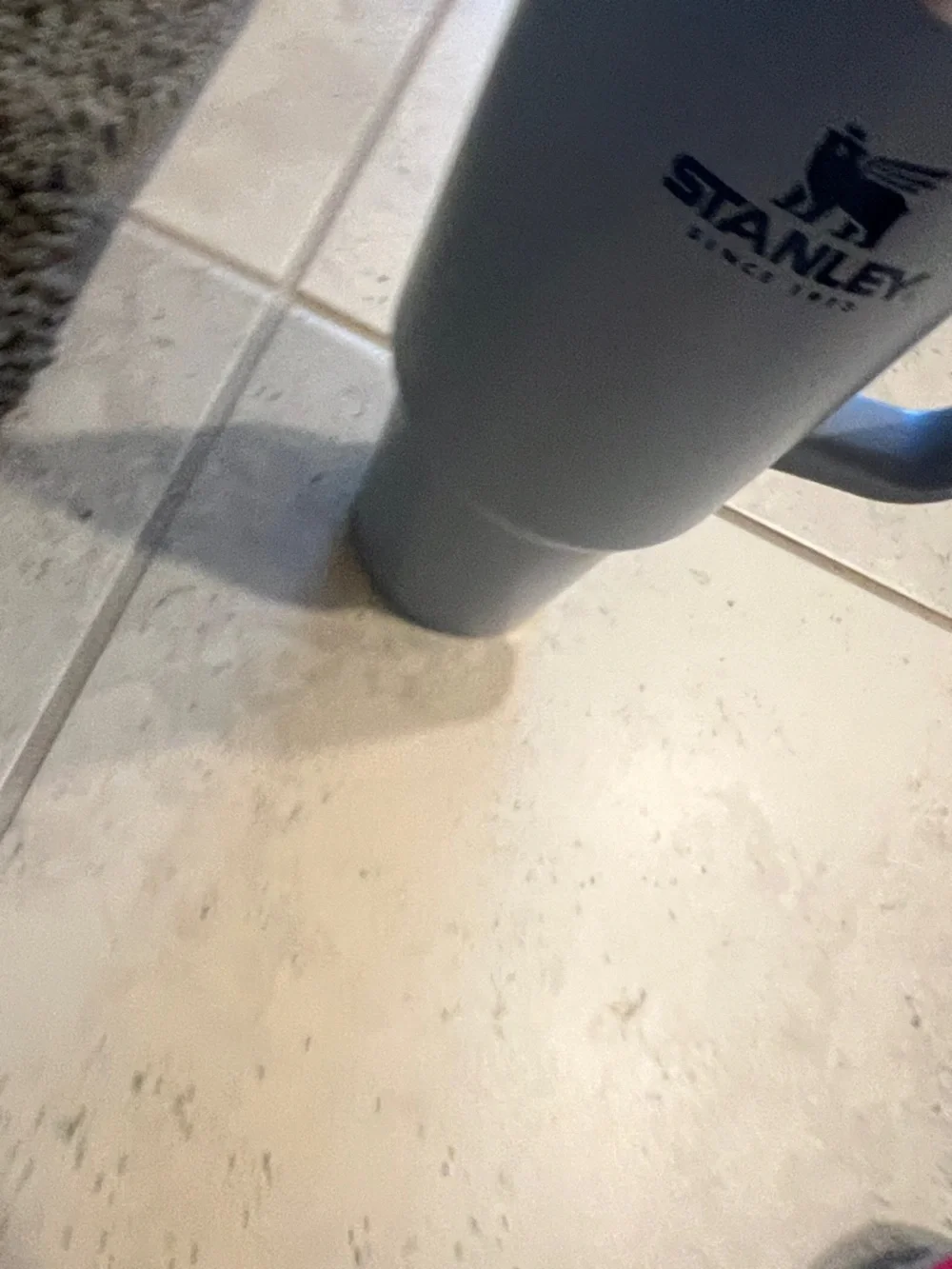 Stanley Pale Blue Travel Mug with Handle and Straw Lid - Picture 10 of 10